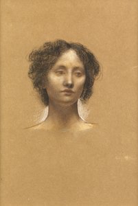 Hodet til en jente av Evelyn De Morgan