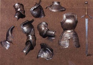 Studie av rustning, nr. 2 (kritt) av Evelyn De Morgan