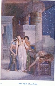 Anthonys død (farge litho) av Evelyn Paul