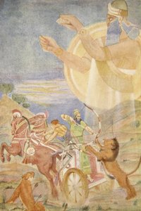 Tiglath-Pileser I regissert av Ninib, illustrasjon fra 
