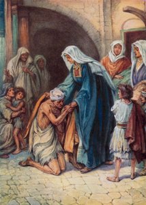 Gavene Dorcas ga (farge litho) av Evelyn Stuart Hardy