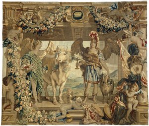 mars og april Månedene, årstidene, elementene, dag og natt (serietittel) av Everaert Leyniers