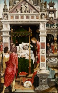 Scene fra livet til Saint Roch, 1517.