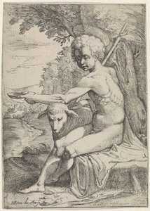 Døperen Johannes i ørkenen av Everard Crynsz. van der Maes