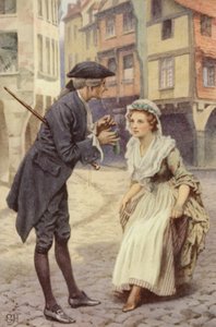 Illustrasjon for A Sentimental Journey av Laurence Sterne av Everard Hopkins