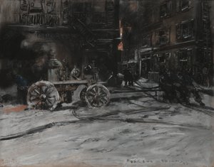 Brannscene av Everett Shinn