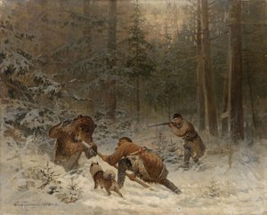 Bjørnejakt av Evgeny Alexandrovich Tichmenev