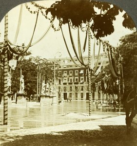 Dekorasjoner, Plaza de Oriente, Madrid, Spania.