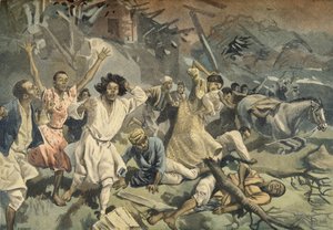 Syklon i Mayotte, fra Le Petit Journal, 27. mars 1898