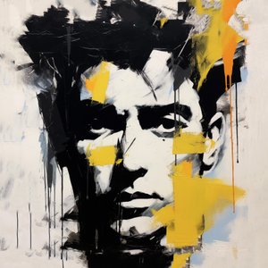 james dean portrett ansikt, Picasso stil, plakater utskrifter, plakat print på forespørsel av F. Abderrahim