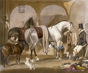The Clipper, gravert av J.R. Mackrell (farge litho) av F. C. (after) Turner