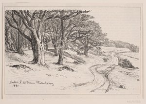 Fra Hestehaven, Frederiksborg av F. Hendriksen