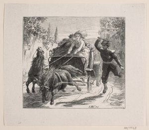 Illustrasjon til Bjørnstjerne Bjørnson "En skisse fra Italia" av F. Hendriksen