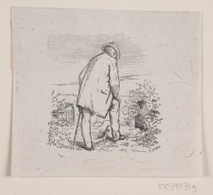 Illustrasjon til "De siste timene", dikt av H. J. Greensteen av F. Hendriksen