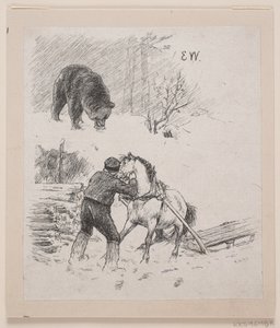 Illustrasjon for "Godt gjort og raskt betalt" av F. Hendriksen