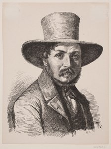 Portrett av Christen Købke av F. Hendriksen