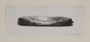 Vignetten. Snødekte fjell av F. Hendriksen