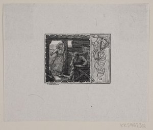 Vignett for historien "Kong Gorm og hans sønner" av F. Hendriksen