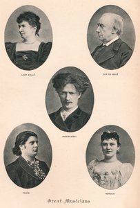 Store musikere - Plate X., c1880, 1895