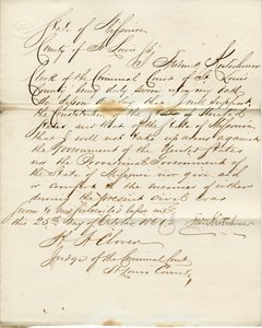 Lojalitetsed til Frederick Kretschmar, delstaten Missouri, fylket St Louis av F. Kretschmar