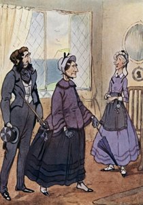 Illustrasjon for David Copperfield (farge litho) av F. M. B. Blaikie