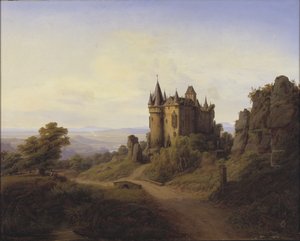 Slottet Büresheim ved Eifelfloden