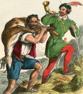 Robin Hood og Lille John tar hjem den fete bukken