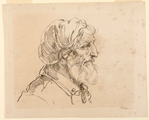 Leder av en mann av F. Torond, English