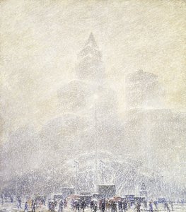 Eternal Light, Madison Square, Winter av F. Usher de Voll