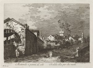 Legger klærne... av Fabio Berardi after Canaletto