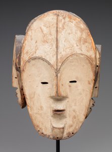 Maske (tre, kaolin) av Fang Culture
