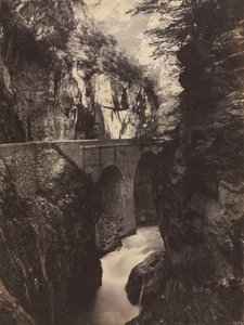 Veien til Eaux-Chaudes, Pyreneene recto, ca. 1855.