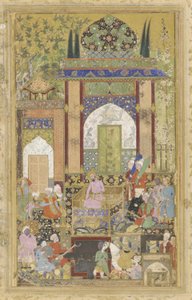 Babur mottar en hoffmann, 1580-85