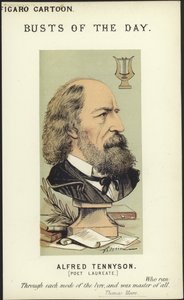 Karikatur av Alfred Tennyson