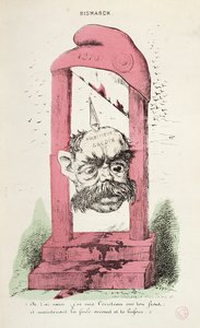 Karikatur av Otto von Bismarck (1815-98) 1870