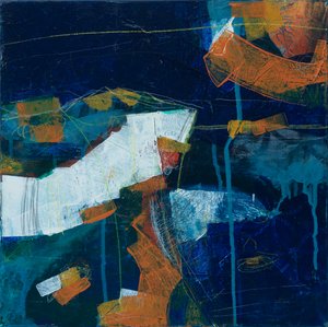 Helling, 2018 (akryl på lerret) av Faye Bridgwater