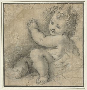 Kristusbarn med Marias hånd av Federico Barocci