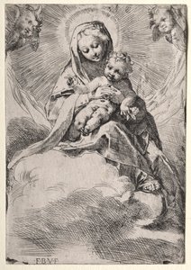 Madonna i skyene av Federico Barocci