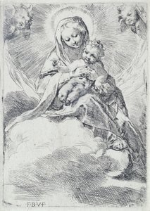 Madonna i skyene av Federico Barocci