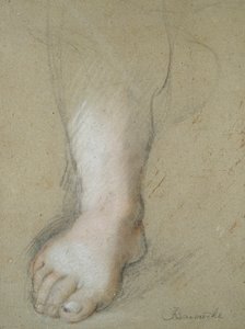 Studie av en fot, slutten av 1500-tallet av Federico Barocci