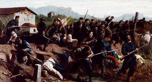 Slaget ved Varese, ca. 1862 (olje på lerret)