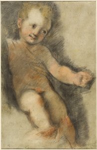 Kristusbarn: Studie for Madonna di San Giovanni av Federico Fiori Barocci or Baroccio