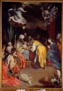 The Circumcision of Jesus Maleri av Federico Barocci (1526/35-1612) kjent som Le Baroche Dim. 3,5x2,5 m