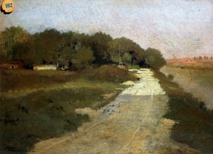På Seinen, av Federico Rossano (1835-1912).