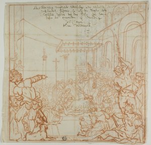 Underkastelse av keiser Frederick Barbarossa til pave Alexander III av Federico Zuccaro