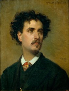 Portrett av Mariano Fortuny y Madrazo (1871-1949) - Maleri av Federico de Madrazo y Kuntz (1815-1894) - 1867 - Olje på lerret - 54x42,5 - Museu Nacional d