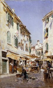 En gatescene, 1885