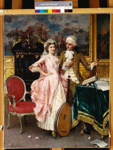 The Music Lesson (olje på lerret)