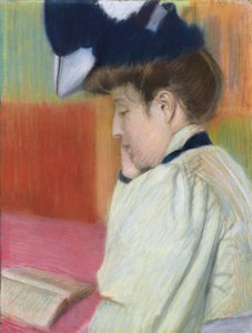 Kvinne som leser; Kvinne som leser, ca. 1890