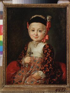 Portrett av Alexei Grigorievich Bobrinski (1762-1813) som barn. (uekte barn av Catherine II